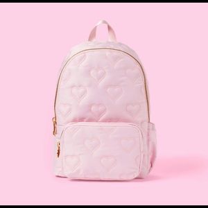 NEW W TAGS Stoney Clover Lane x Target quilted hearts Backpack